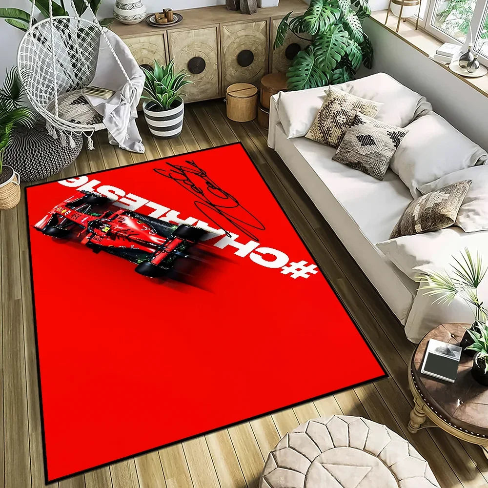 Racer C-Charles L-Leclerc 16 F-F1 Door Mat Entrance Non-slip Washable Kitchen Carpet Living Room Hallway Rug Bathroom Decoration