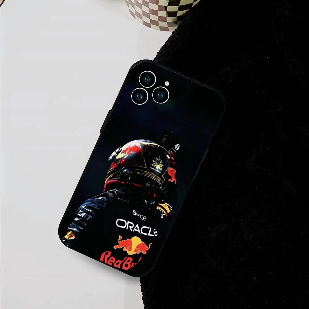 Maxs V-Verstappens F1 Phone Case For IPhone 17 Air 16 15 14 13 Pro Max 11 12 Black Silicone Cover