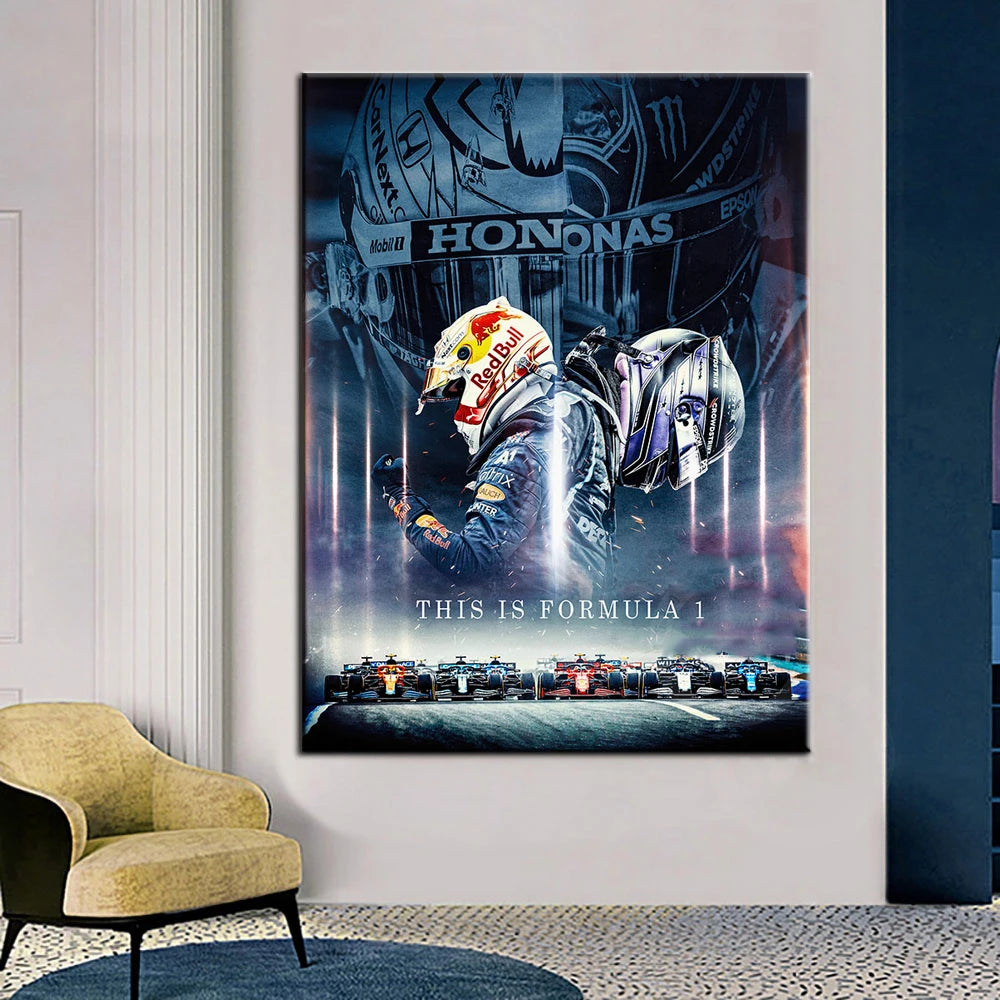 F1 Racing Car Art