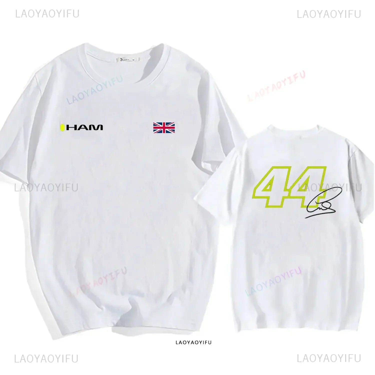 2024 Lewis Hamilton 44 Cotton Men T Shirt Apparel Women Casual Pilote De F1 Racing Driver Sleeve Clothes Graphic T Shirts Tops