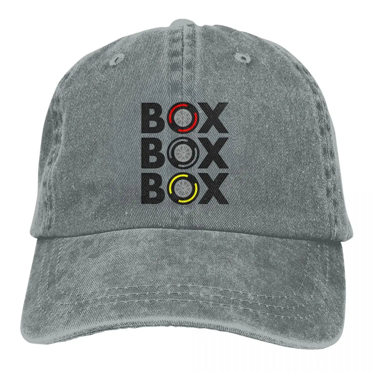 Box Box Box Men Pure Color Baseball Hats F1 Sun Visor Caps Peaked Cap