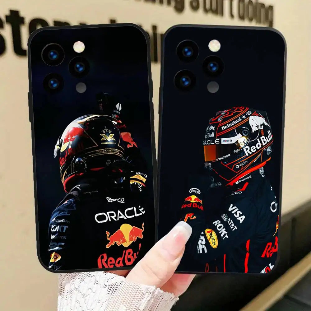 Maxs V-Verstappens F1 Phone Case For IPhone 17 Air 16 15 14 13 Pro Max 11 12 Black Silicone Cover