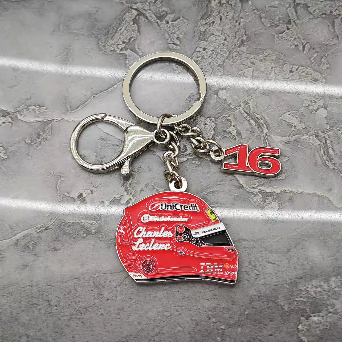 F1 Racing Helmet Keychain