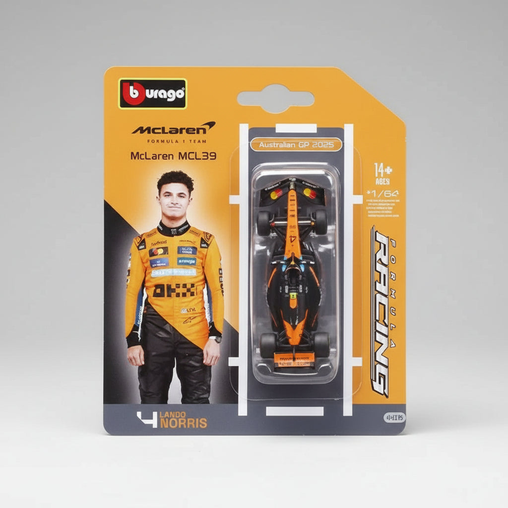 New In Stock Bburago 1:64 2025 F1 Sf-25 Leclerc-#16 Hamilton-#44 Rb21 Verstappen-#1  Mcl39 W16 Alloy Miniature Diecast Model Toy