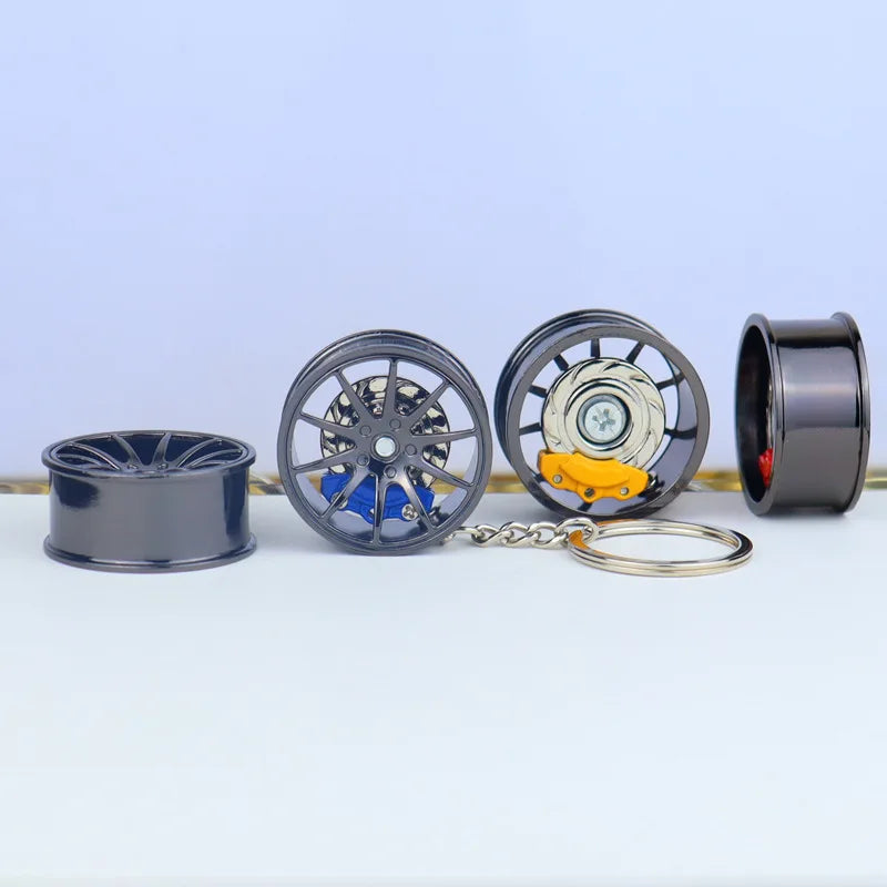 F1 Wheel Hub Alloy Keychain