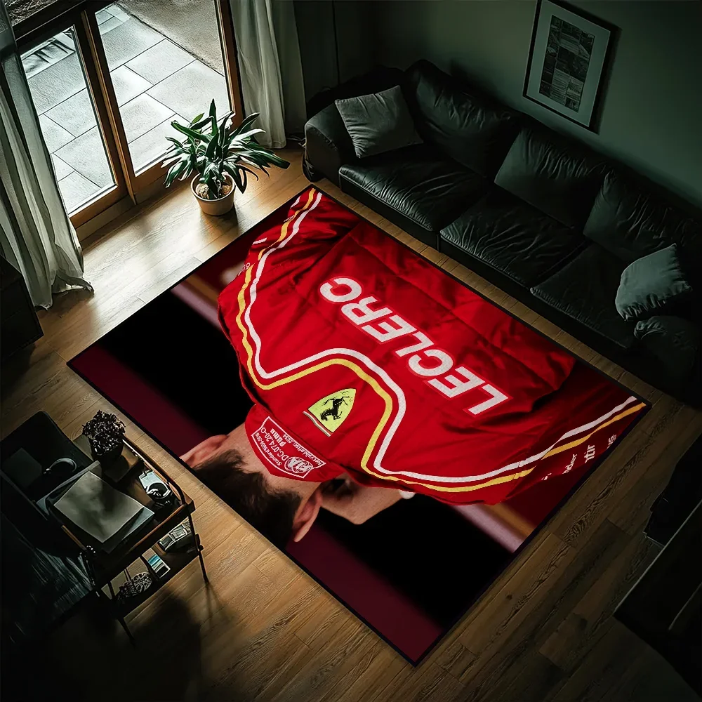 Racer C-Charles L-Leclerc 16 F-F1 Door Mat Entrance Non-slip Washable Kitchen Carpet Living Room Hallway Rug Bathroom Decoration