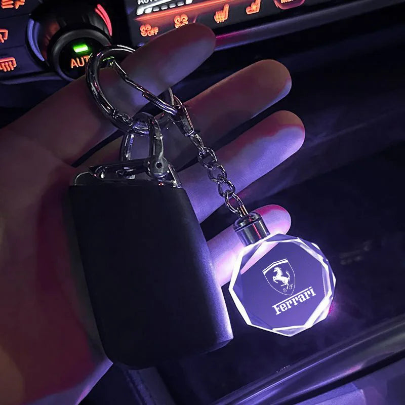 Ferrari F1 Crystal Emblem Keychain