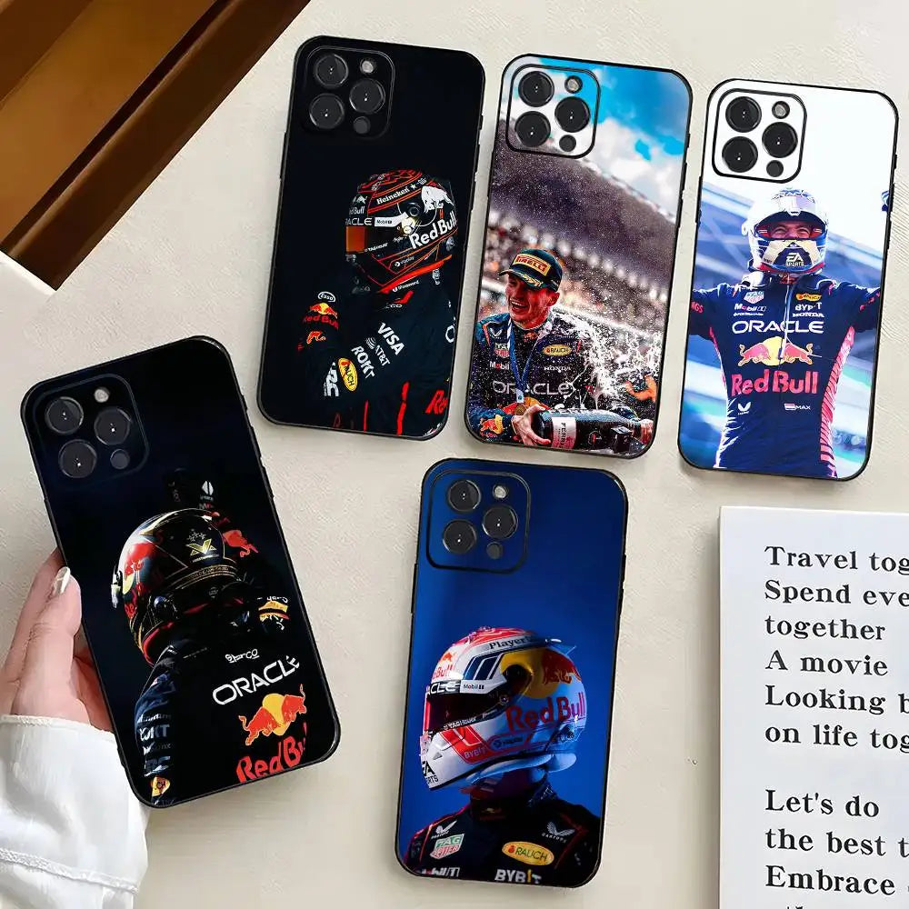 Maxs V-Verstappens F1 Phone Case For IPhone 17 Air 16 15 14 13 Pro Max 11 12 Black Silicone Cover
