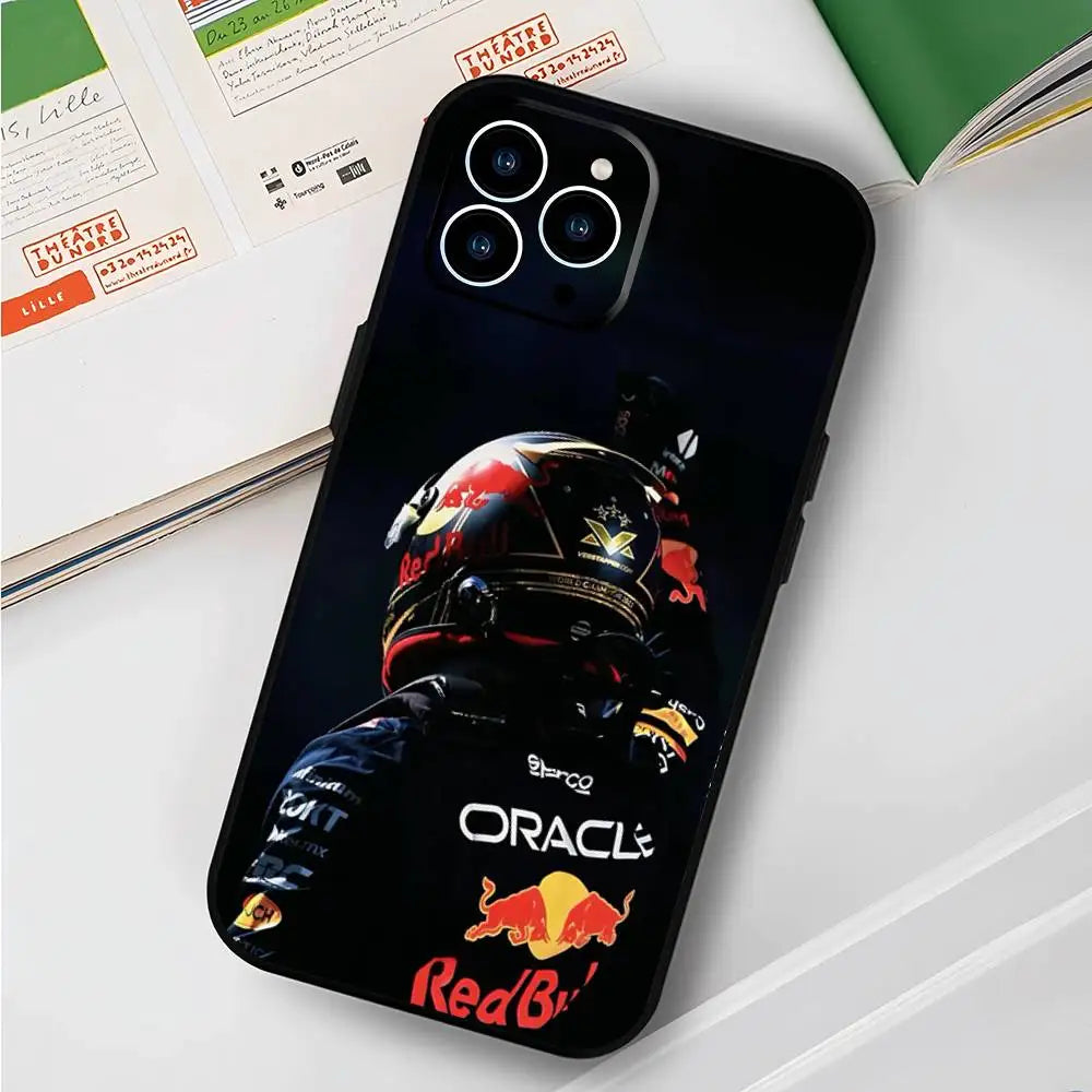 Maxs V-Verstappens F1 Phone Case For IPhone 17 Air 16 15 14 13 Pro Max 11 12 Black Silicone Cover