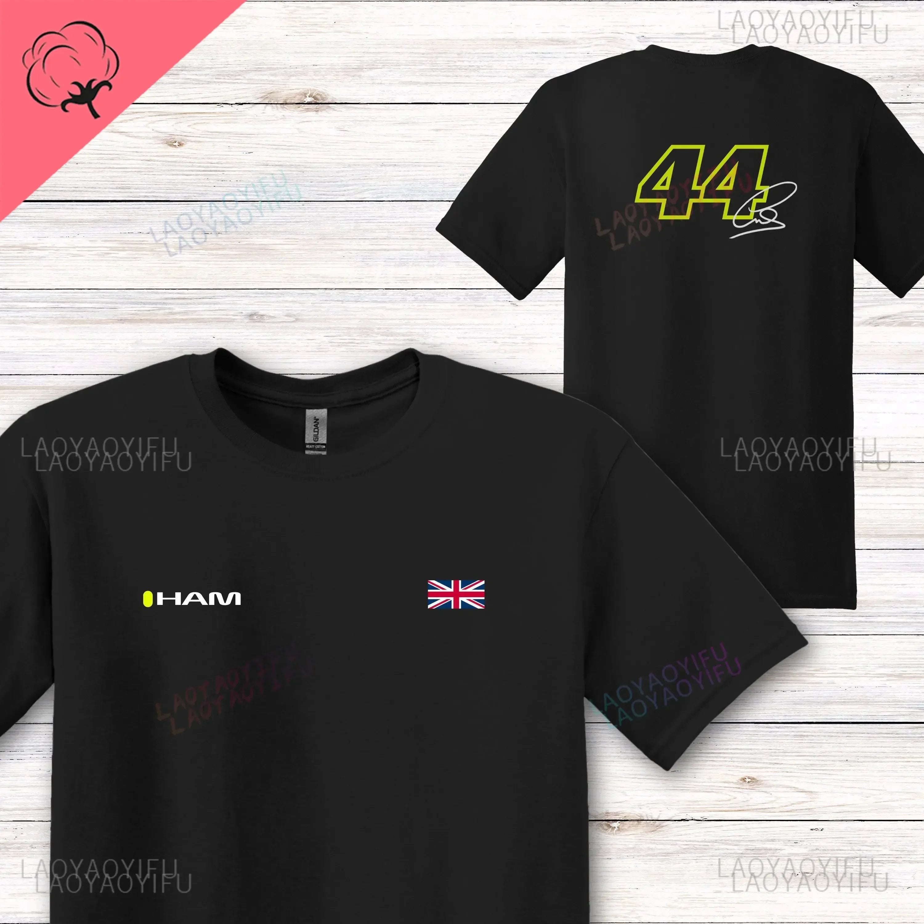 2024 Lewis Hamilton 44 Cotton Men T Shirt Apparel Women Casual Pilote De F1 Racing Driver Sleeve Clothes Graphic T Shirts Tops