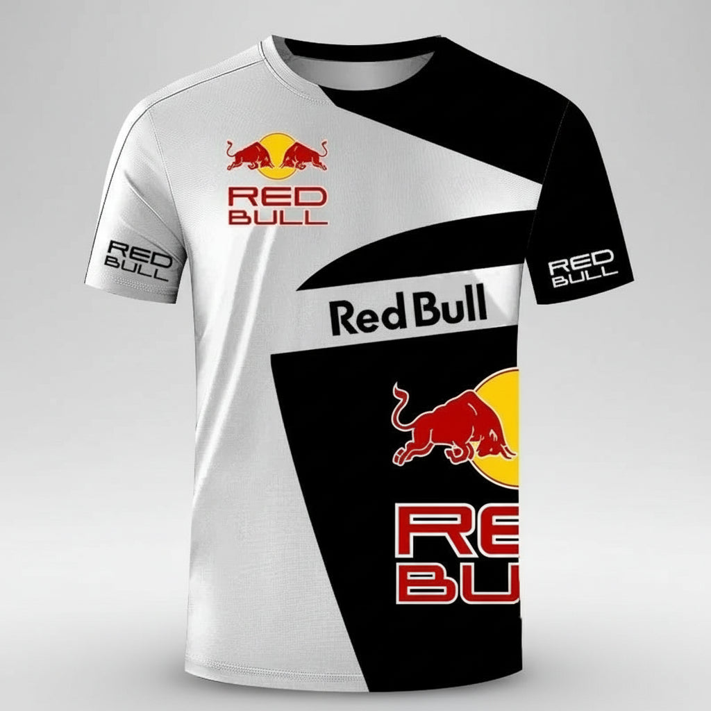 2025 New Luxury Brand Red Bull Racing Team Apparel F1 Formula Racing T-shirt Men's Motorcycle Off-Road Riding Training Shirt