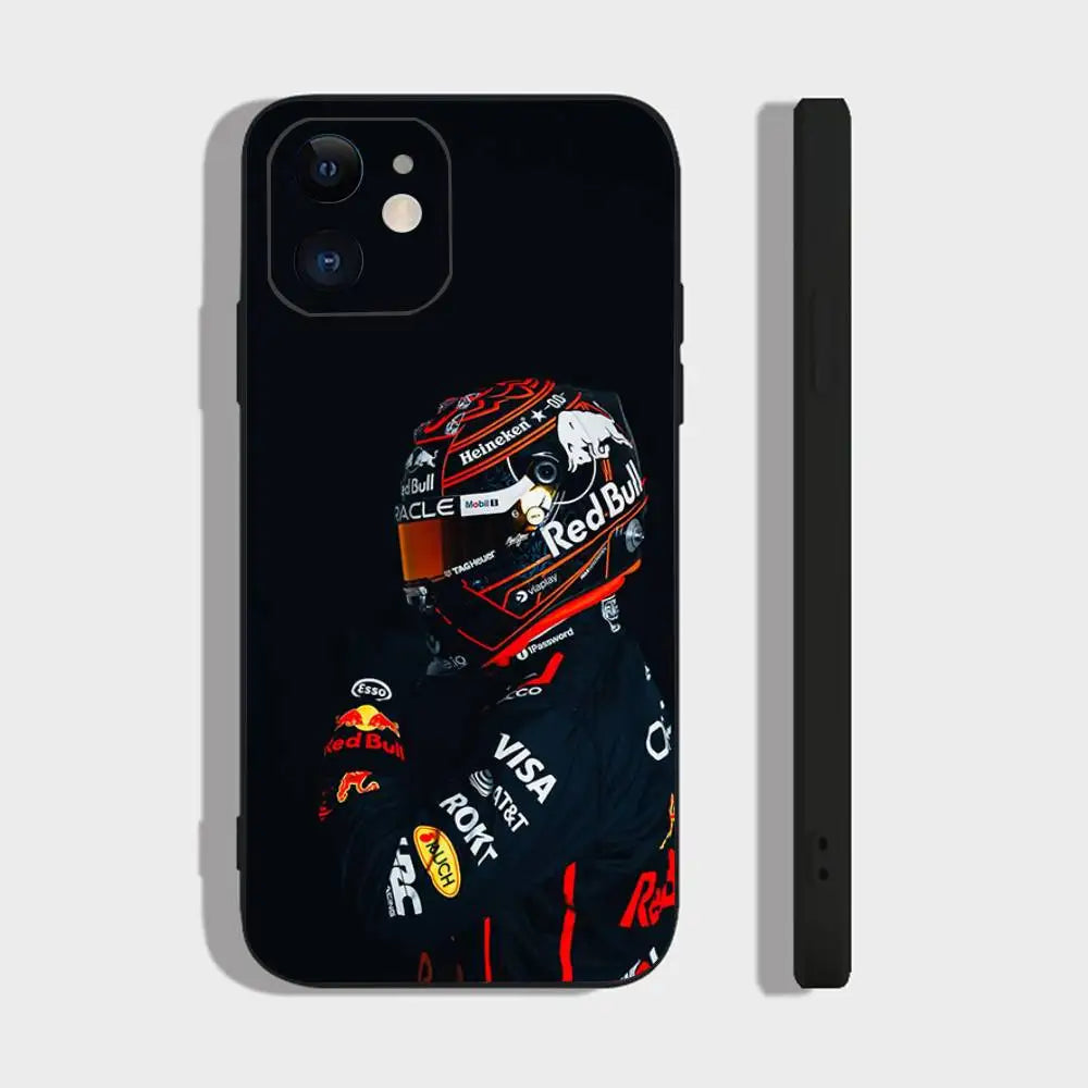 Maxs V-Verstappens F1 Phone Case For IPhone 17 Air 16 15 14 13 Pro Max 11 12 Black Silicone Cover