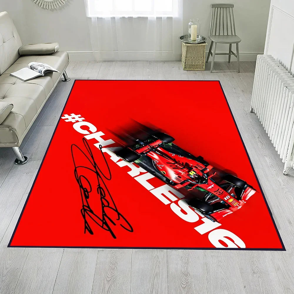 Racer C-Charles L-Leclerc 16 F-F1 Door Mat Entrance Non-slip Washable Kitchen Carpet Living Room Hallway Rug Bathroom Decoration