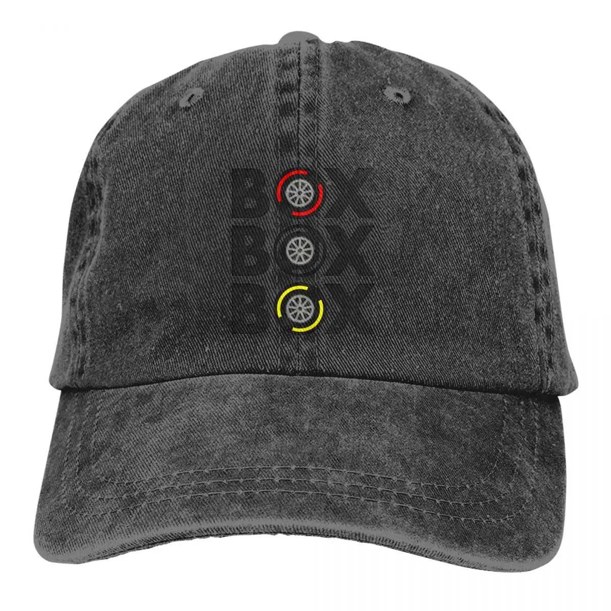 Box Box Box Men Pure Color Baseball Hats F1 Sun Visor Caps Peaked Cap