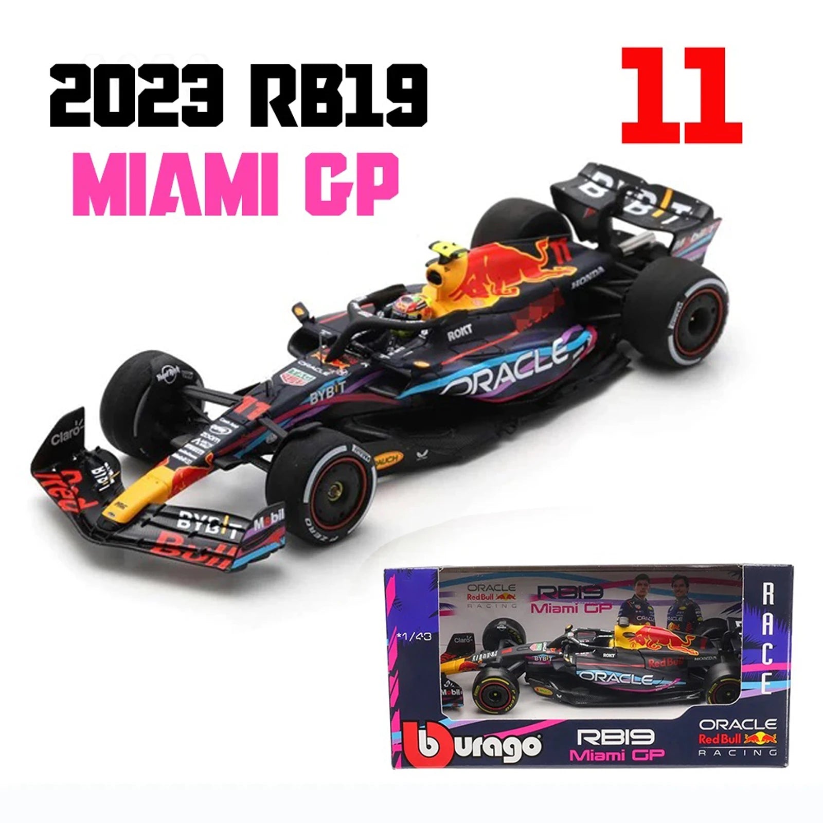 Bburago 1:43 McLaren MCL60 MCL38 Red Bull RB20 RB19  F1 Racing Formula Car Static Simulation Diecast Alloy Model Car