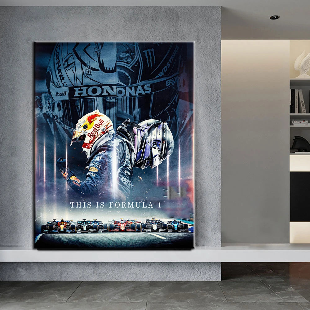 F1 Racing Car Art