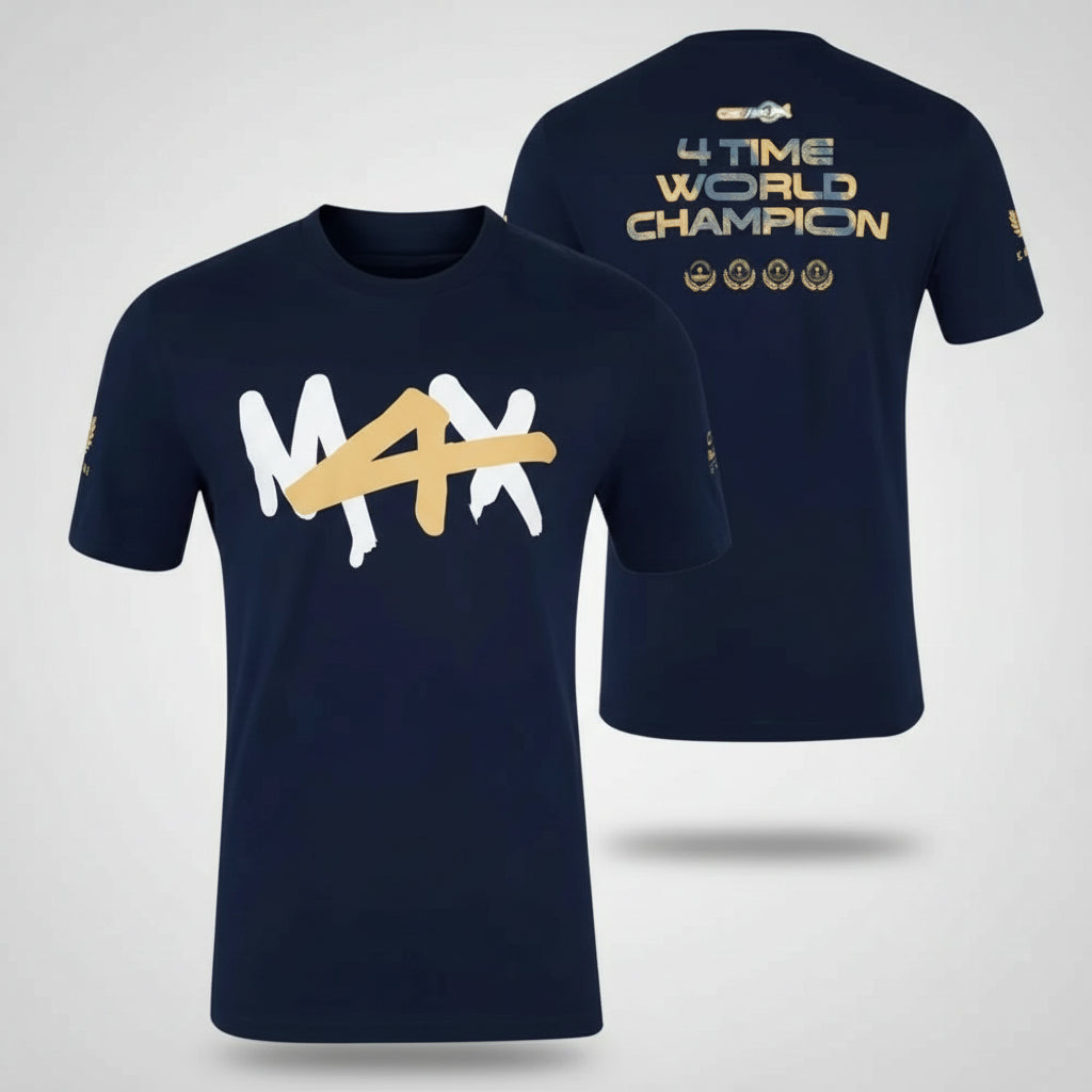 2025 F1 Max Verstappen Champion T-shirt Men&Woman Hot Sale New Summer Sports Short-sleeved Tops Shirt Children
