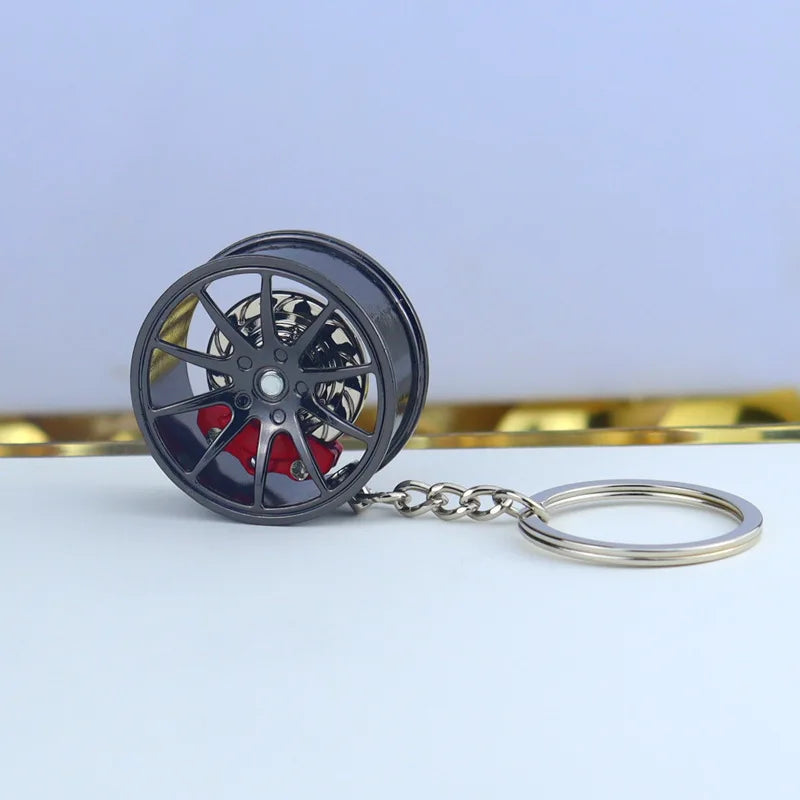 F1 Wheel Hub Alloy Keychain