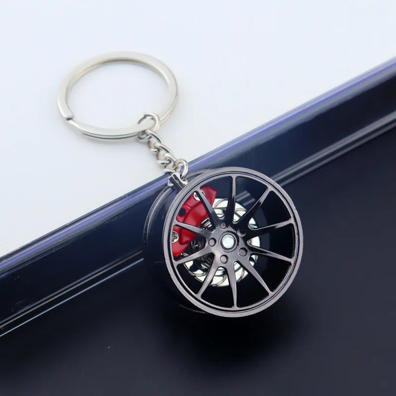 F1 Wheel Hub Alloy Keychain