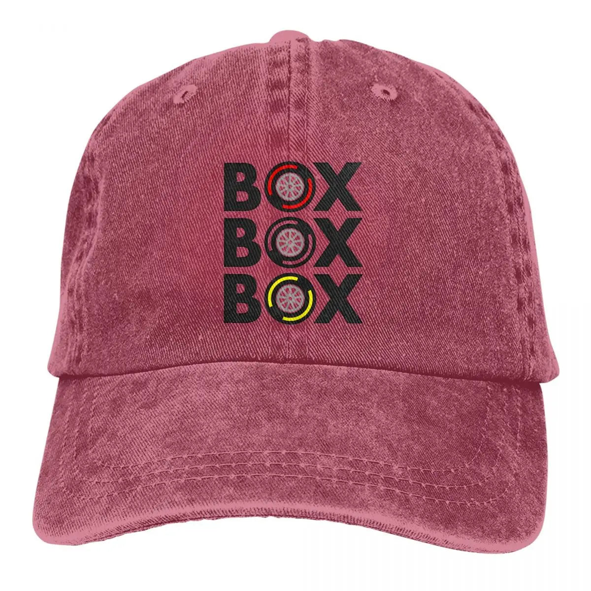 Box Box Box Men Pure Color Baseball Hats F1 Sun Visor Caps Peaked Cap