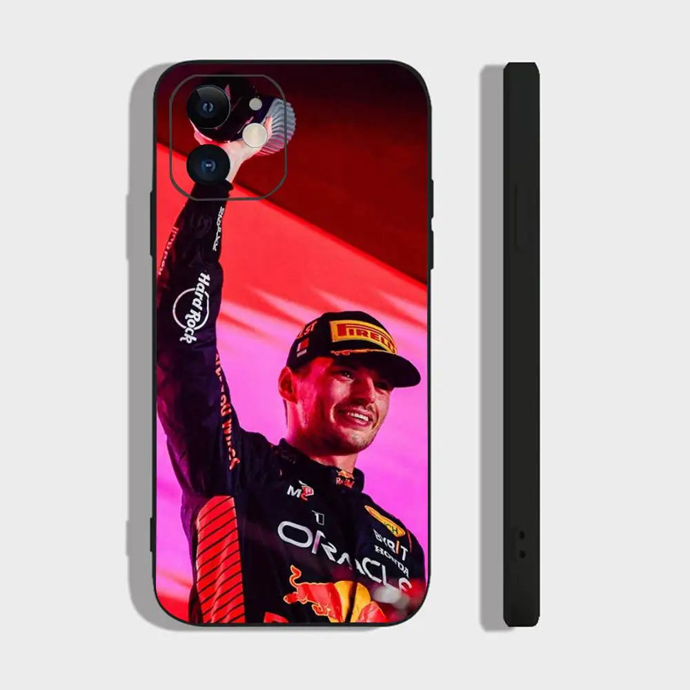Maxs V-Verstappens F1 Phone Case For IPhone 17 Air 16 15 14 13 Pro Max 11 12 Black Silicone Cover