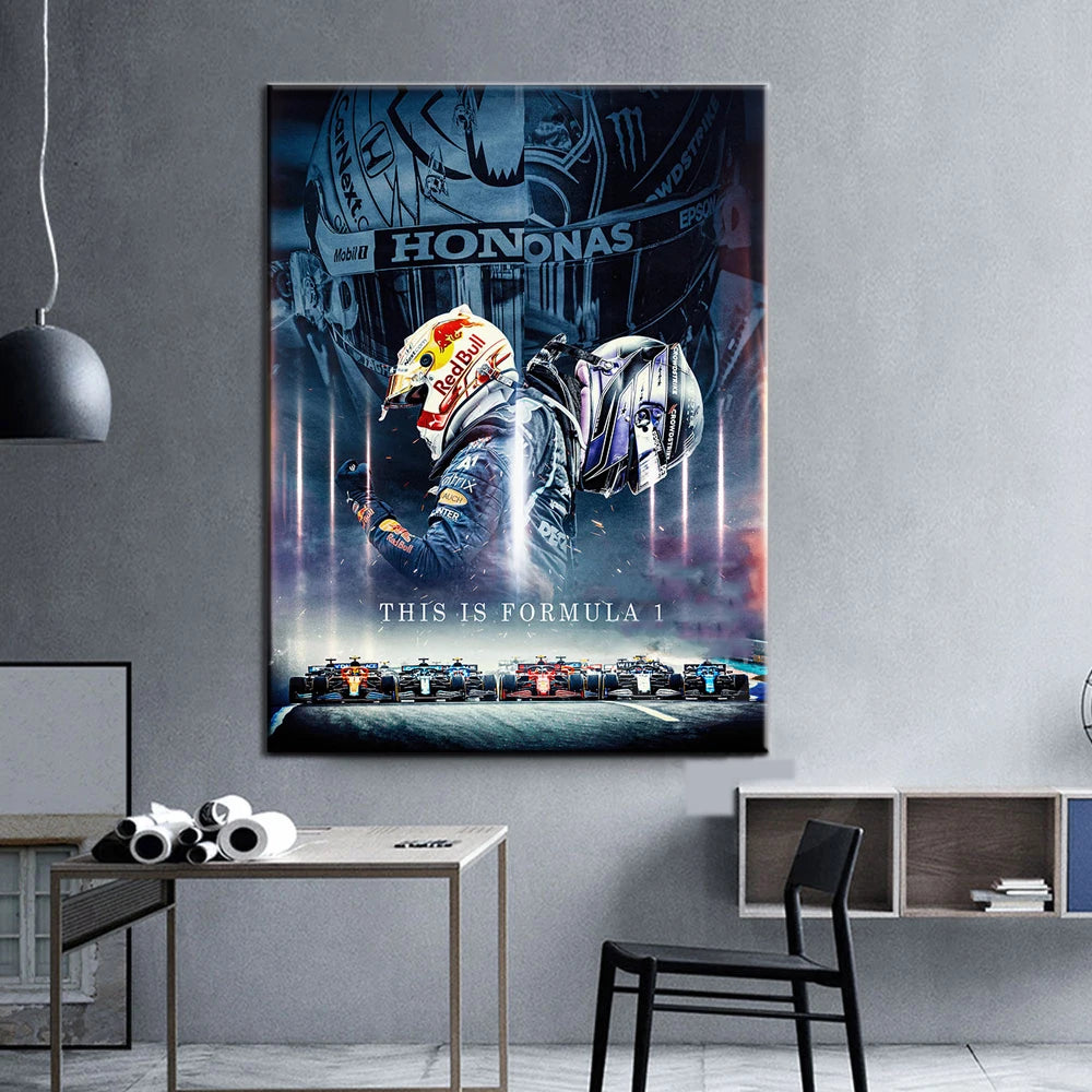 F1 Racing Car Art