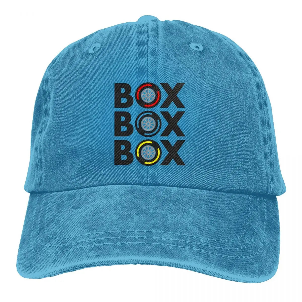 Box Box Box Men Pure Color Baseball Hats F1 Sun Visor Caps Peaked Cap