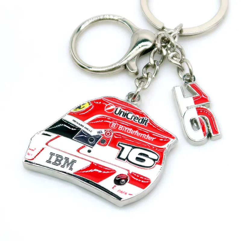 F1 Racing Helmet Keychain