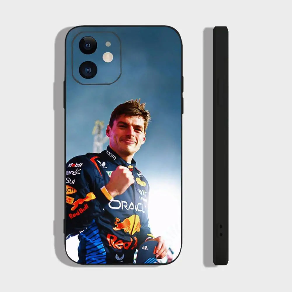 Maxs V-Verstappens F1 Phone Case For IPhone 17 Air 16 15 14 13 Pro Max 11 12 Black Silicone Cover