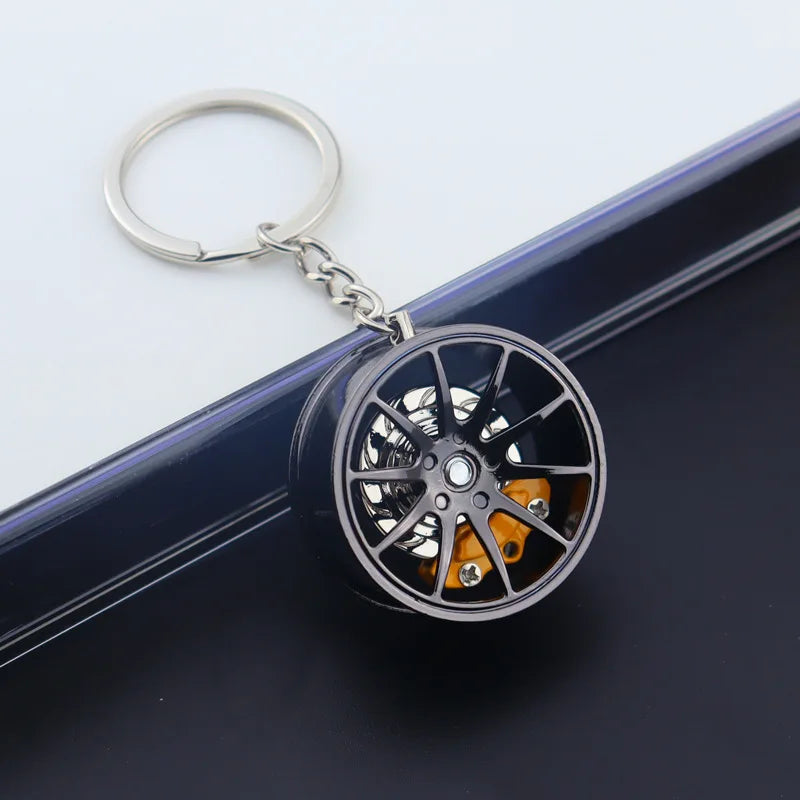 F1 Wheel Hub Alloy Keychain
