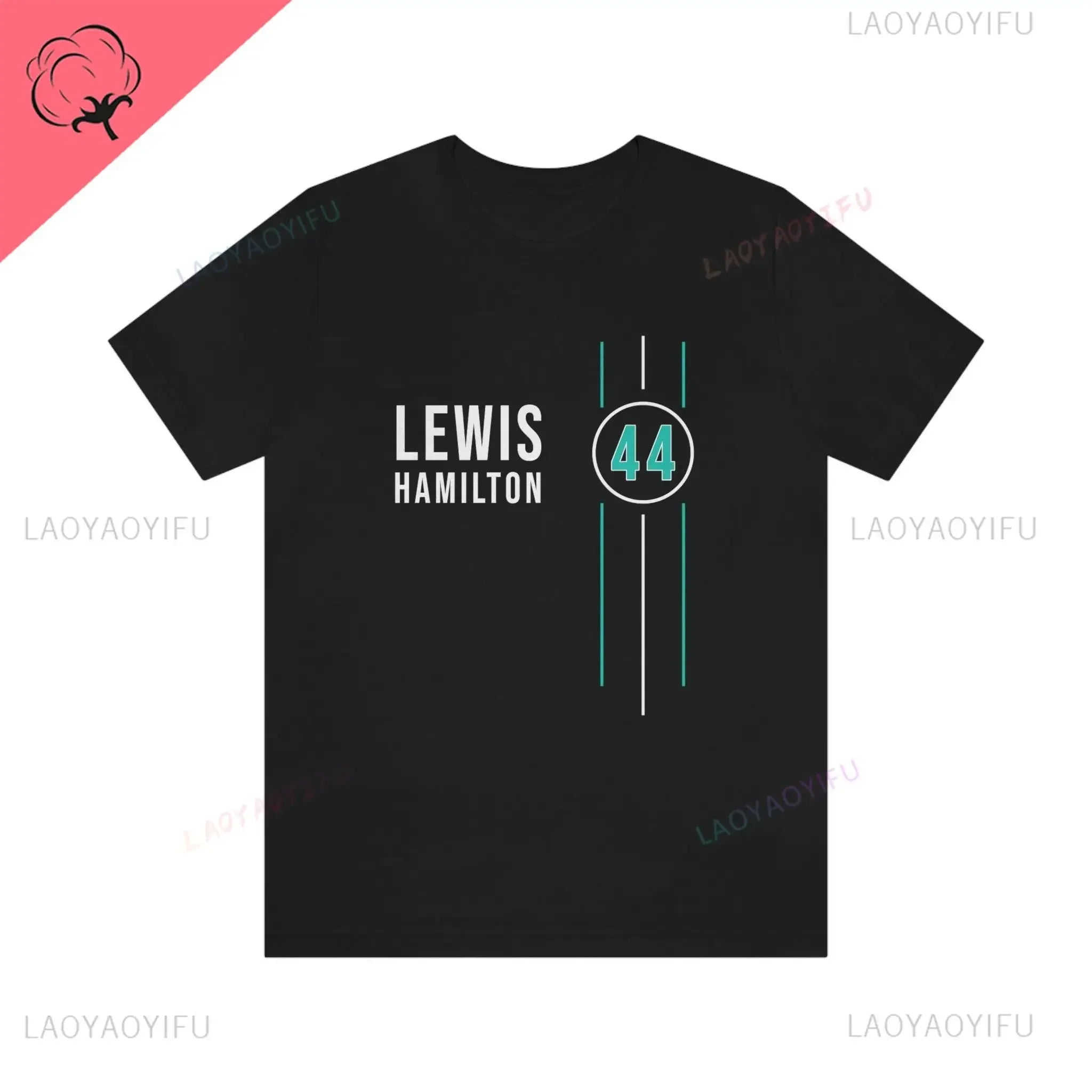 2024 Lewis Hamilton 44 Cotton Men T Shirt Apparel Women Casual Pilote De F1 Racing Driver Sleeve Clothes Graphic T Shirts Tops
