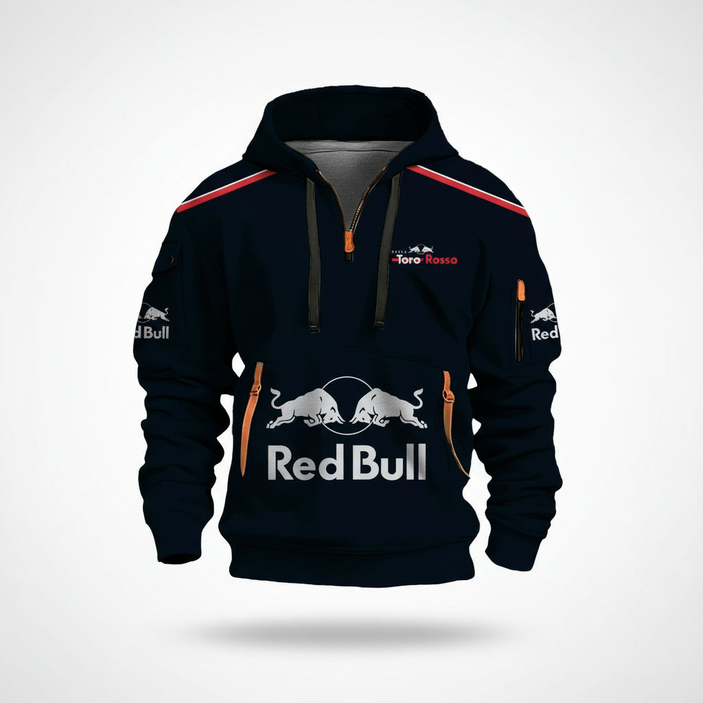 Spring and Autumn Men's Sweatshirt New Red Bull Racing Team Verstappen Cross Country Universal Hoodie with Fleece Sweatshirt