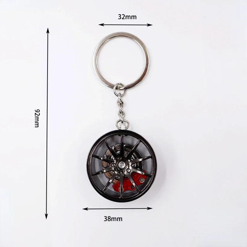 F1 Wheel Hub Alloy Keychain