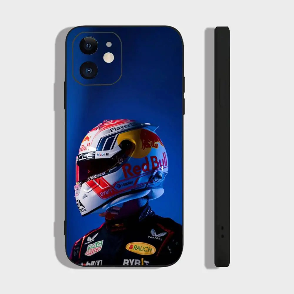 Maxs V-Verstappens F1 Phone Case For IPhone 17 Air 16 15 14 13 Pro Max 11 12 Black Silicone Cover