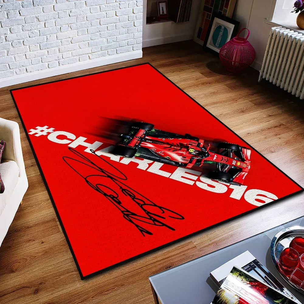 Racer C-Charles L-Leclerc 16 F-F1 Door Mat Entrance Non-slip Washable Kitchen Carpet Living Room Hallway Rug Bathroom Decoration
