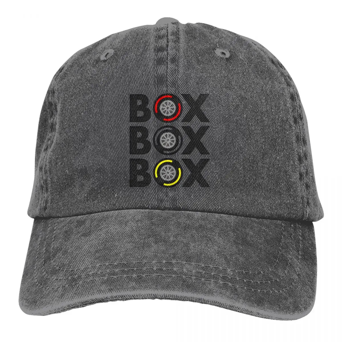 Box Box Box Men Pure Color Baseball Hats F1 Sun Visor Caps Peaked Cap