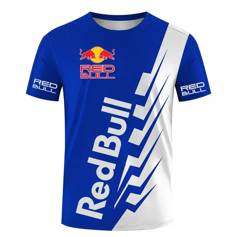 2025 New Luxury Brand Red Bull Racing Team Apparel F1 Formula Racing T-shirt Men's Motorcycle Off-Road Riding Training Shirt