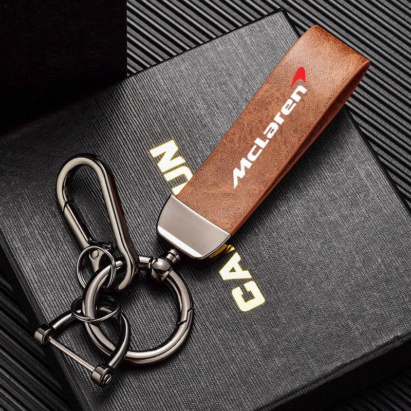 McLaren F1 Leather Keychain
