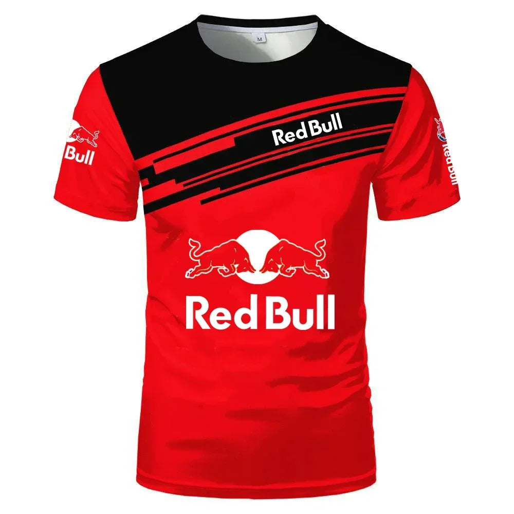 2025 New Luxury Brand Red Bull Racing Team Apparel F1 Formula Racing T-shirt Men's Motorcycle Off-Road Riding Training Shirt