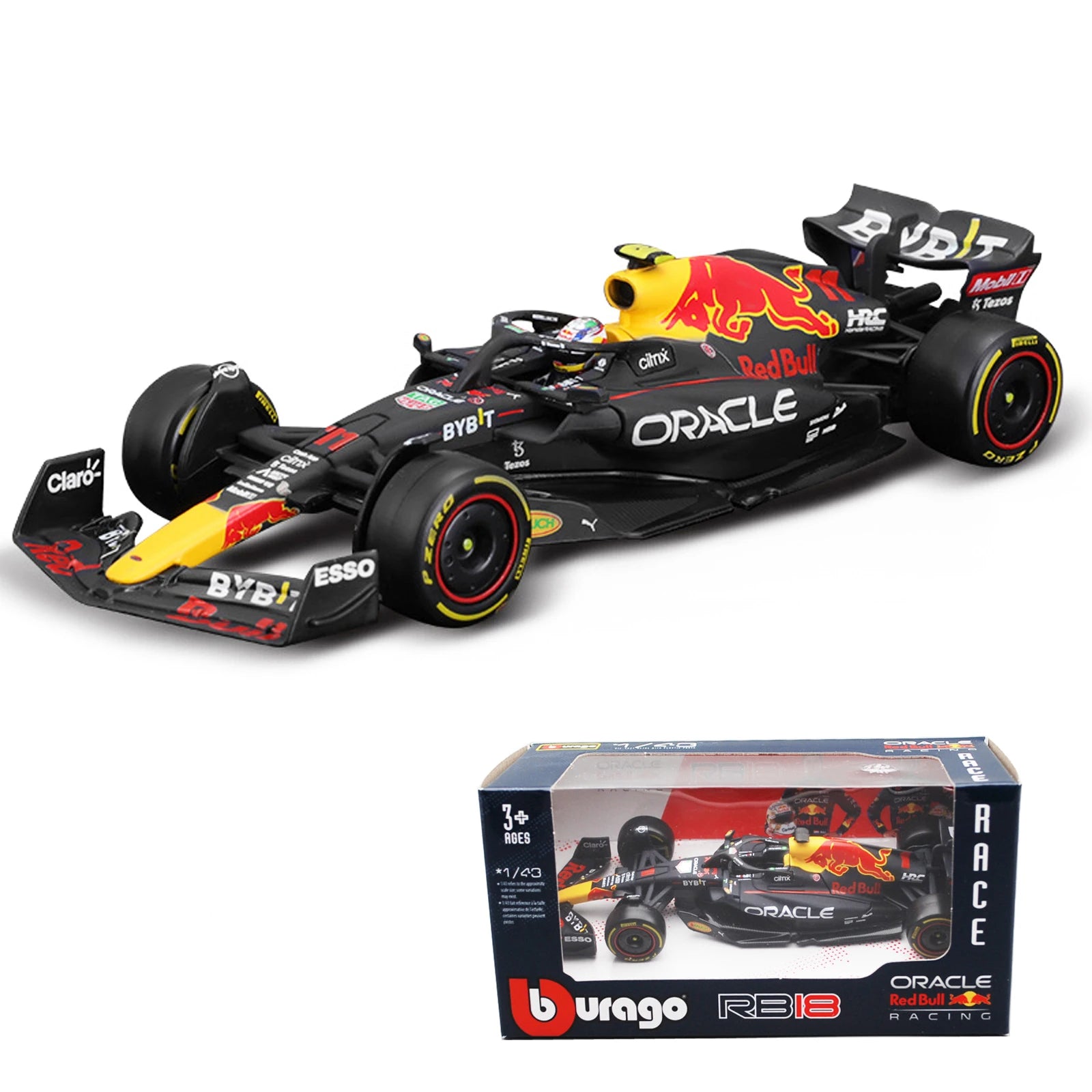 Bburago 1:43 McLaren MCL60 MCL38 Red Bull RB20 RB19  F1 Racing Formula Car Static Simulation Diecast Alloy Model Car