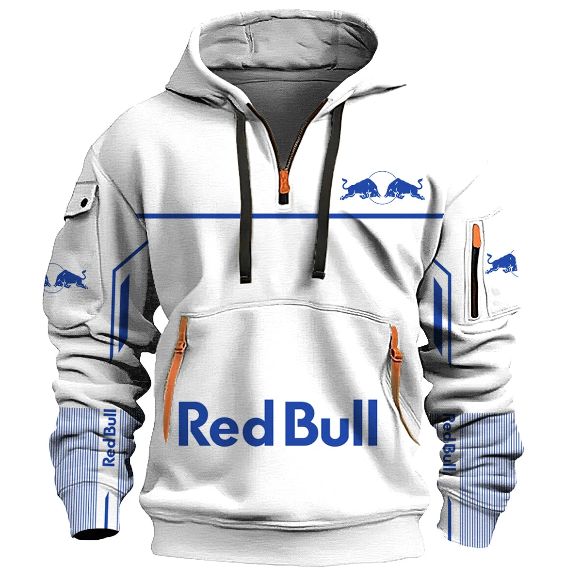 Spring and Autumn Men's Sweatshirt New Red Bull Racing Team Verstappen Cross Country Universal Hoodie with Fleece Sweatshirt