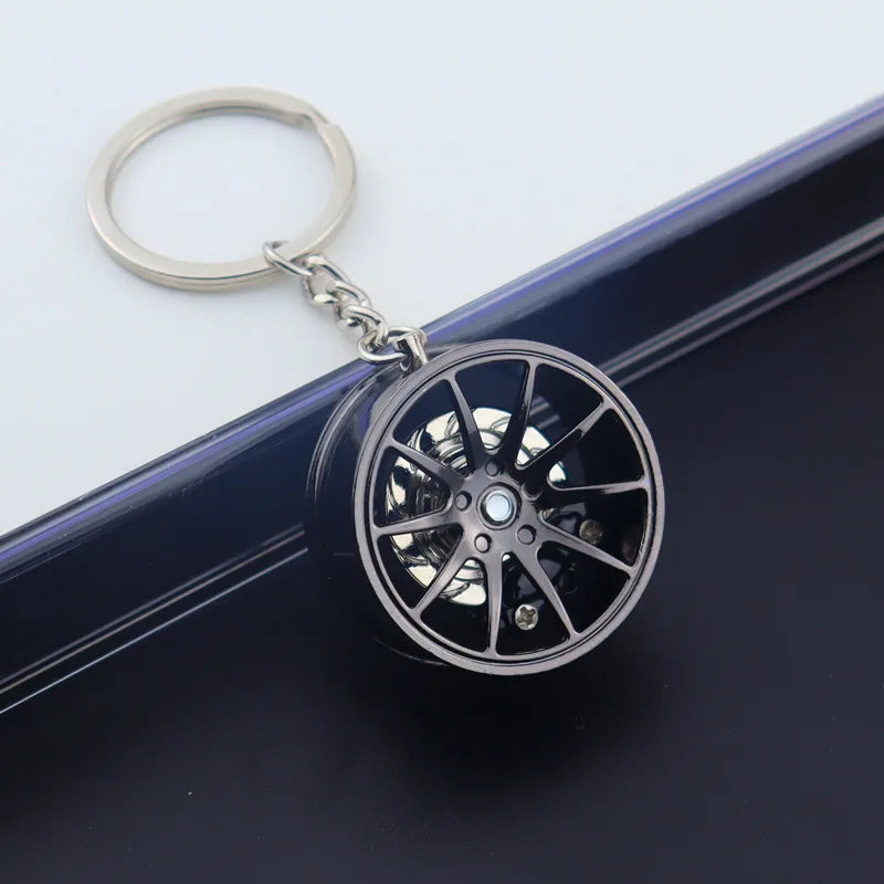 F1 Wheel Hub Alloy Keychain