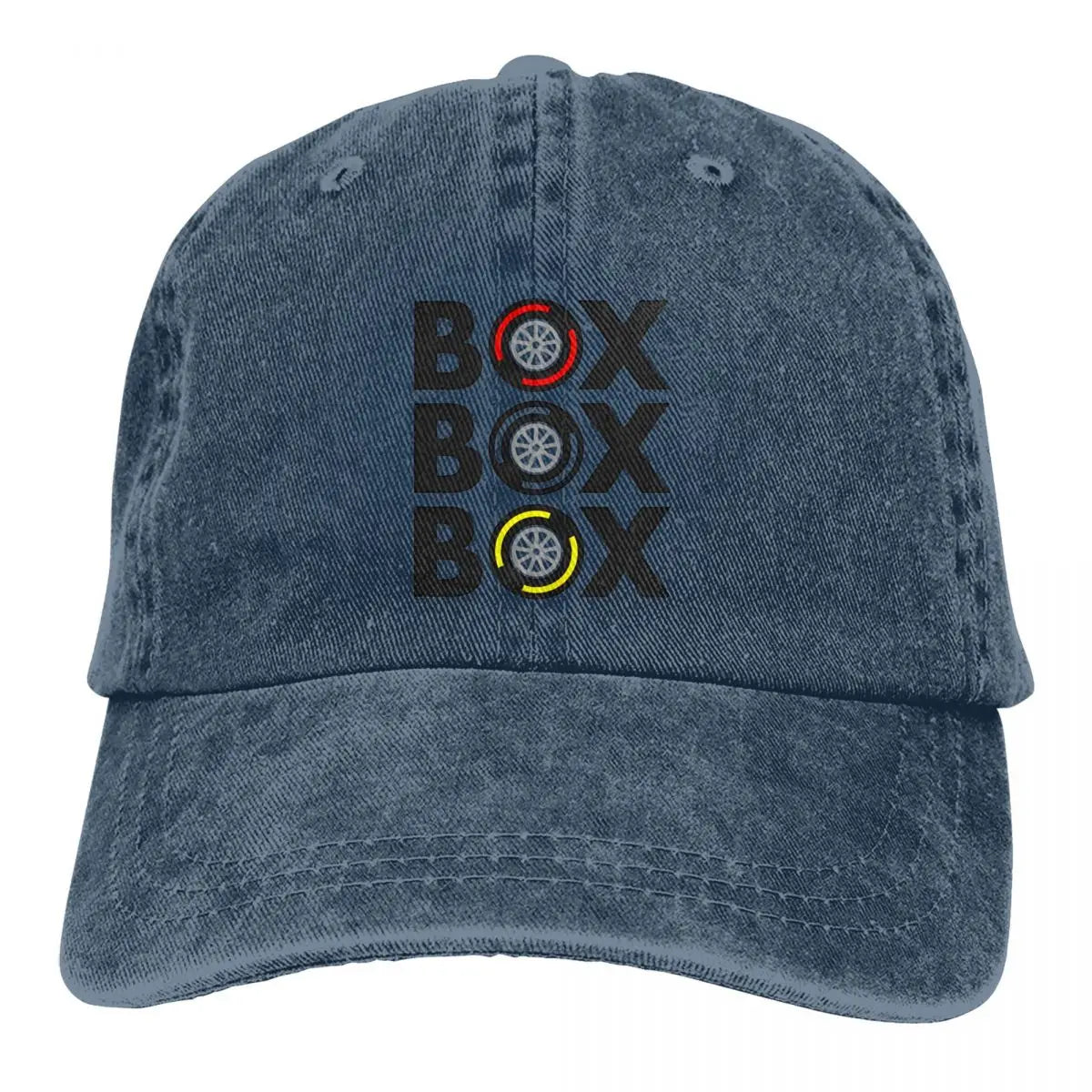Box Box Box Men Pure Color Baseball Hats F1 Sun Visor Caps Peaked Cap