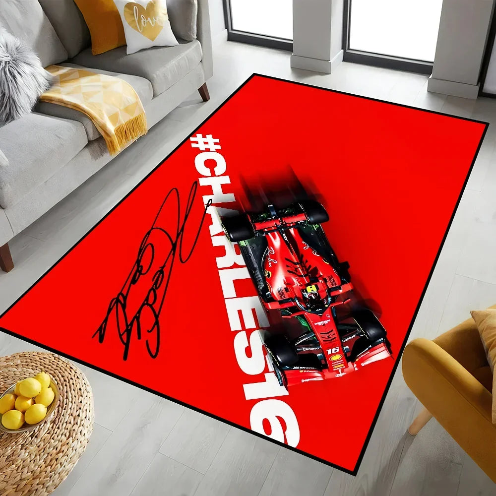 Racer C-Charles L-Leclerc 16 F-F1 Door Mat Entrance Non-slip Washable Kitchen Carpet Living Room Hallway Rug Bathroom Decoration