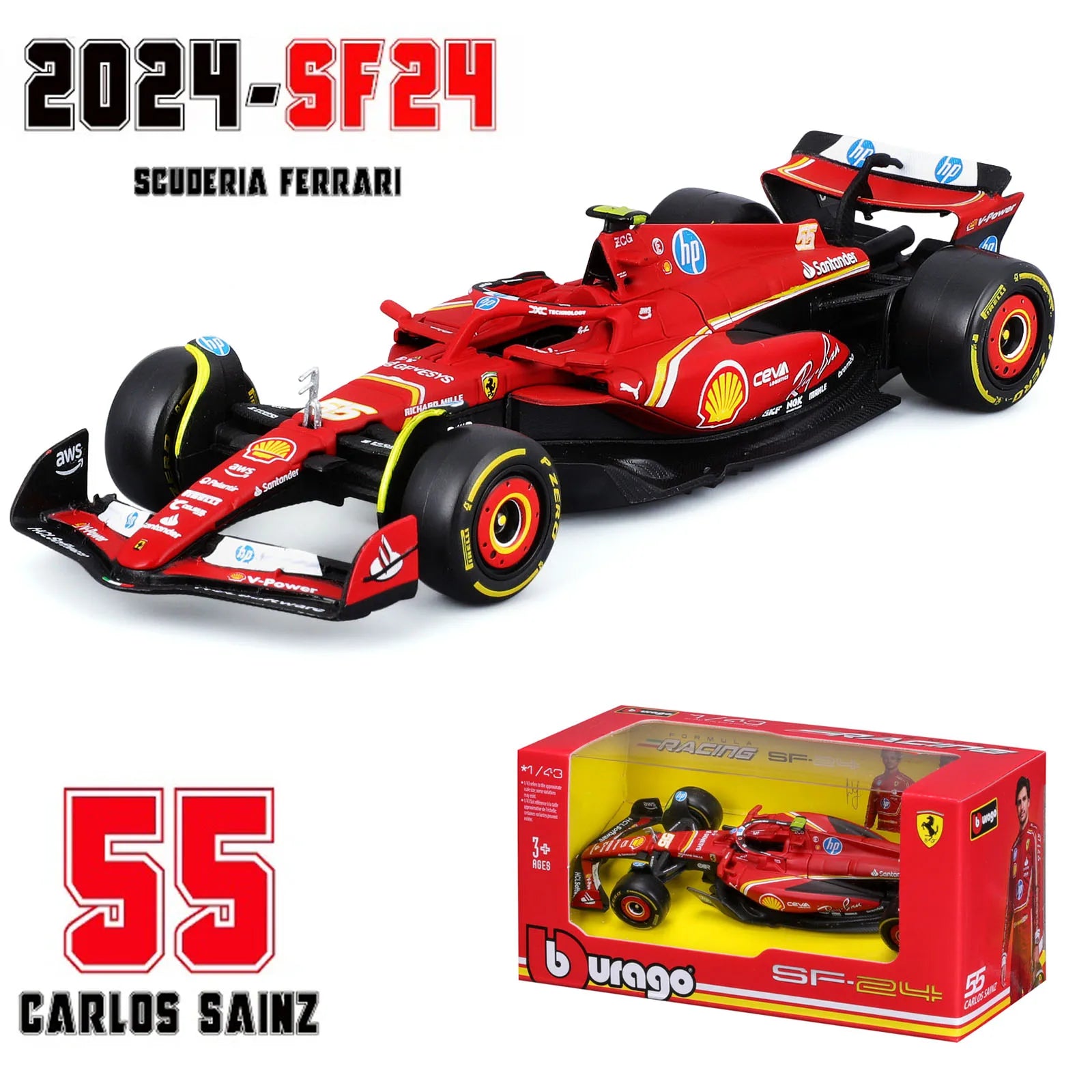 Bburago 1:43 McLaren MCL60 MCL38 Red Bull RB20 RB19  F1 Racing Formula Car Static Simulation Diecast Alloy Model Car