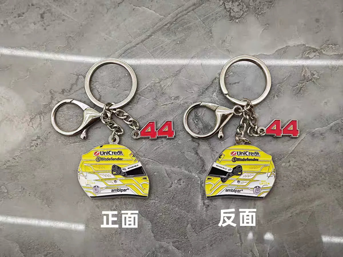 F1 Racing Helmet Keychain