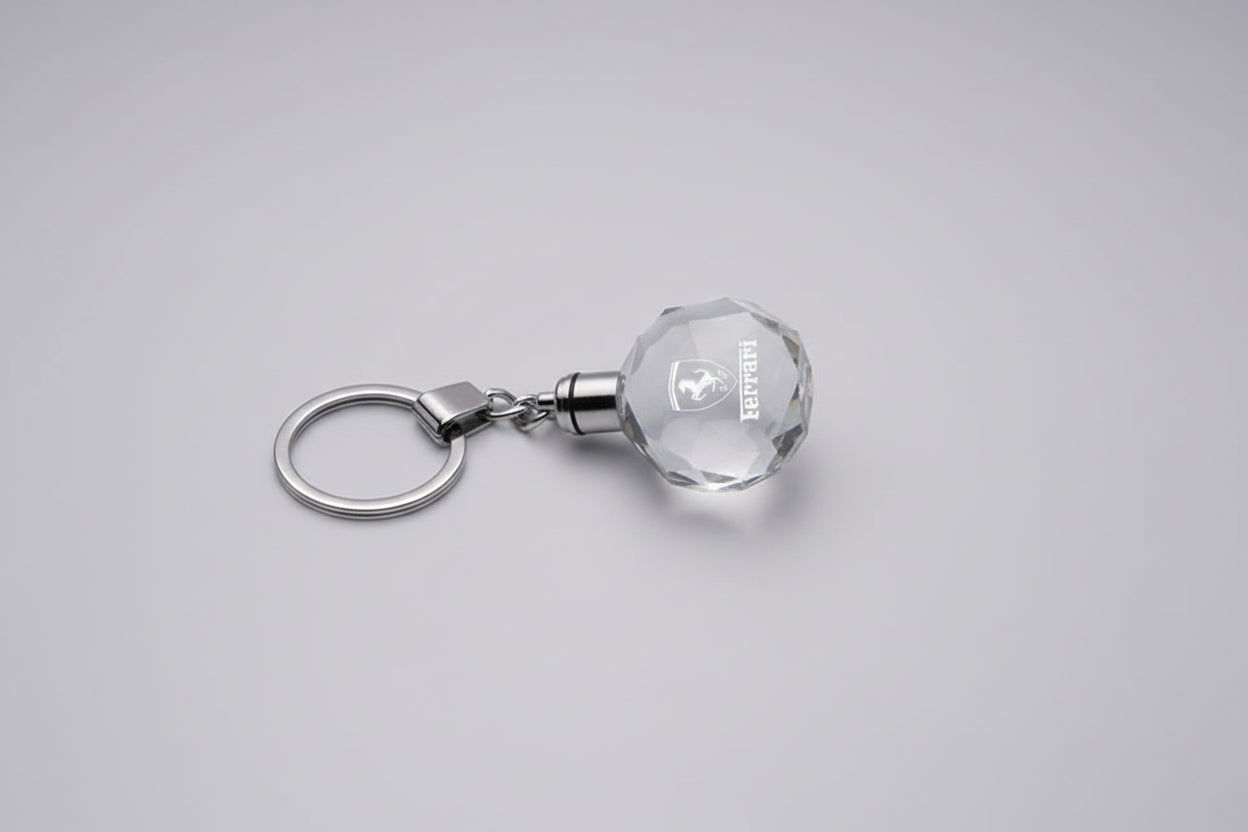 Ferrari F1 Crystal Emblem Keychain
