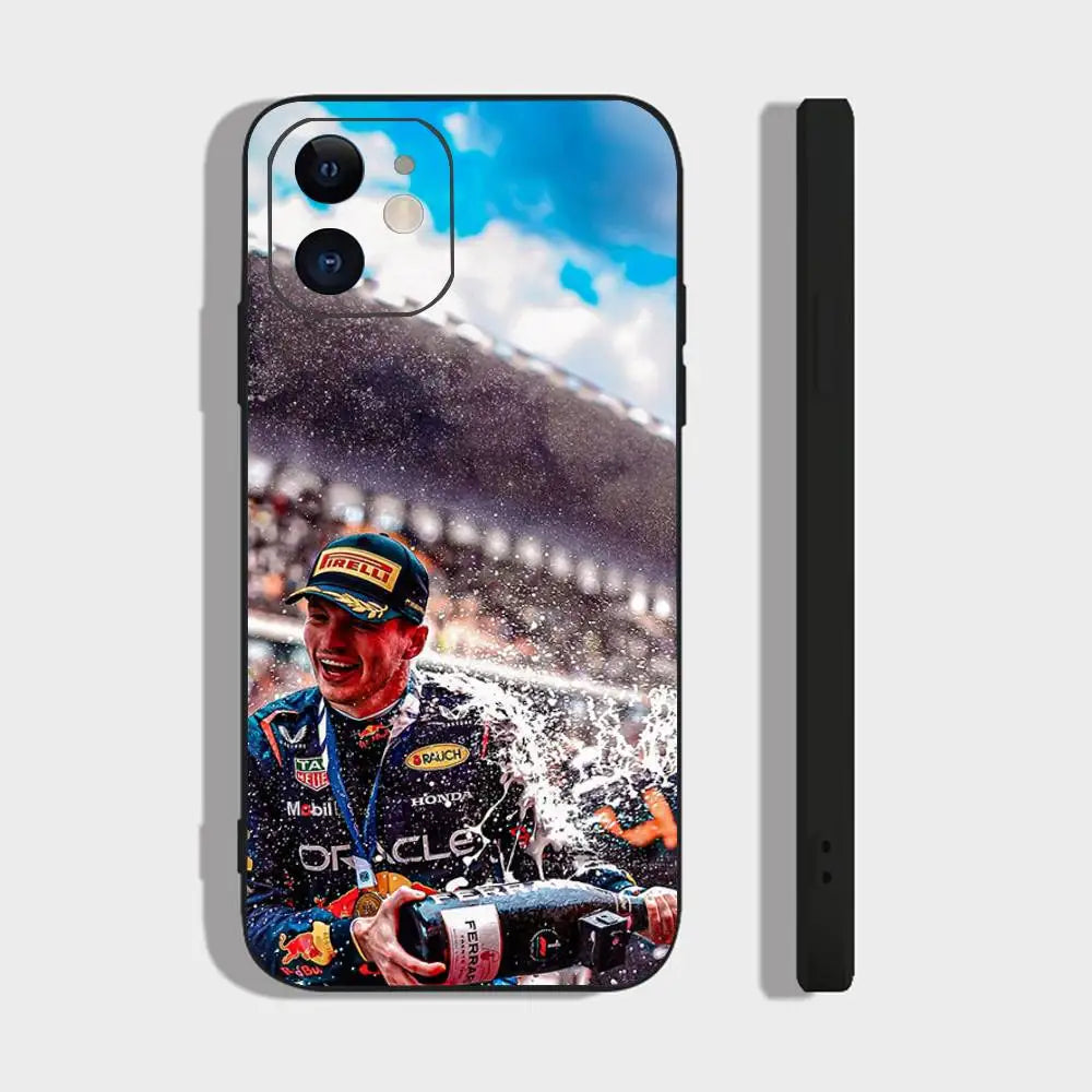 Maxs V-Verstappens F1 Phone Case For IPhone 17 Air 16 15 14 13 Pro Max 11 12 Black Silicone Cover