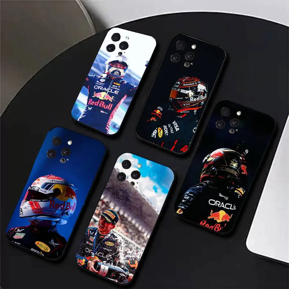Maxs V-Verstappens F1 Phone Case For IPhone 17 Air 16 15 14 13 Pro Max 11 12 Black Silicone Cover