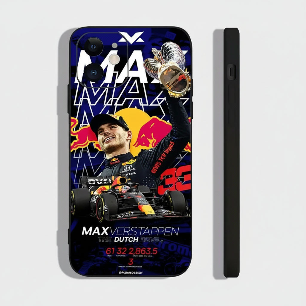 Maxs V-Verstappens F1 Phone Case For IPhone 17 Air 16 15 14 13 Pro Max 11 12 Black Silicone Cover